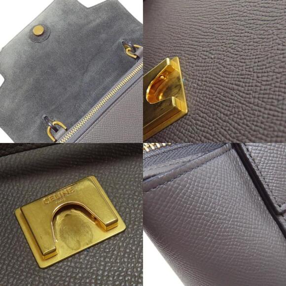 CELINE Gray Leather Bag - Picture 8 of 11